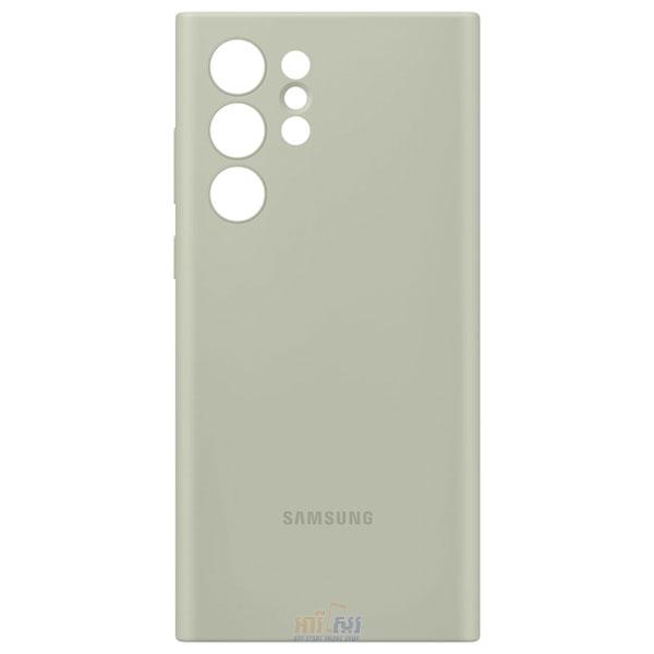 Galaxy S22 Ultra Silicone Cover Olive Green
