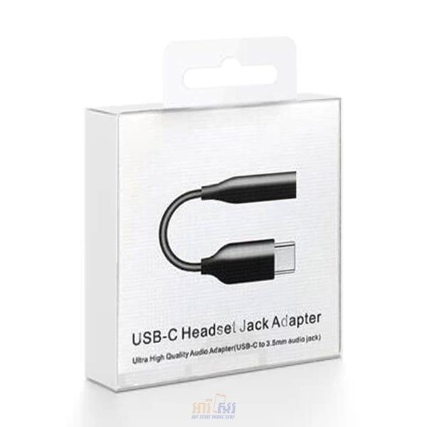 USB C Headset Jack Adapter black