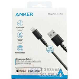 Anker PowerLine Select+ USB-A Cable with Lightning 3ft, 0.9m