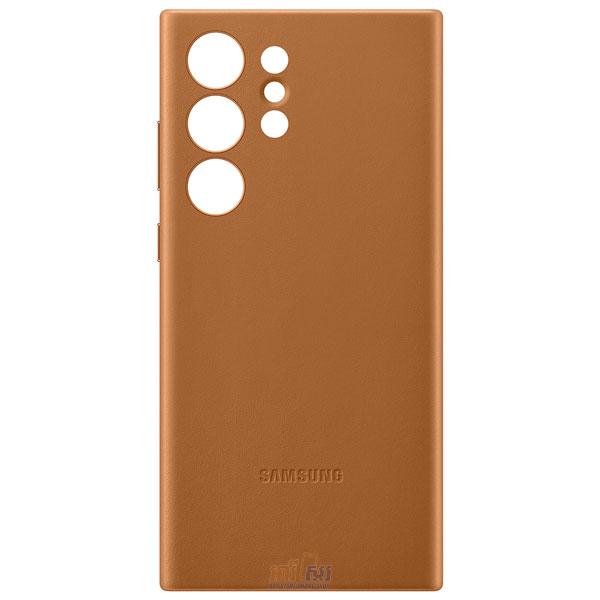 Galaxy S23 Ultra Leather Case Camel
