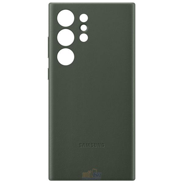 Galaxy S23 Ultra Leather Case Green