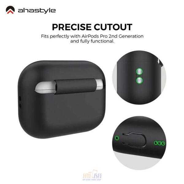 AHASTYLE Silicone Case for Apple AirPods Pro 2 1