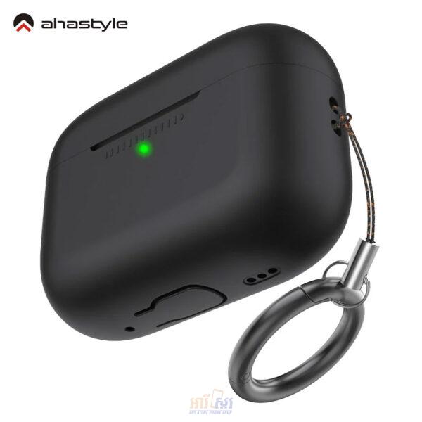 AHASTYLE Silicone Case for Apple AirPods Pro 2 Black