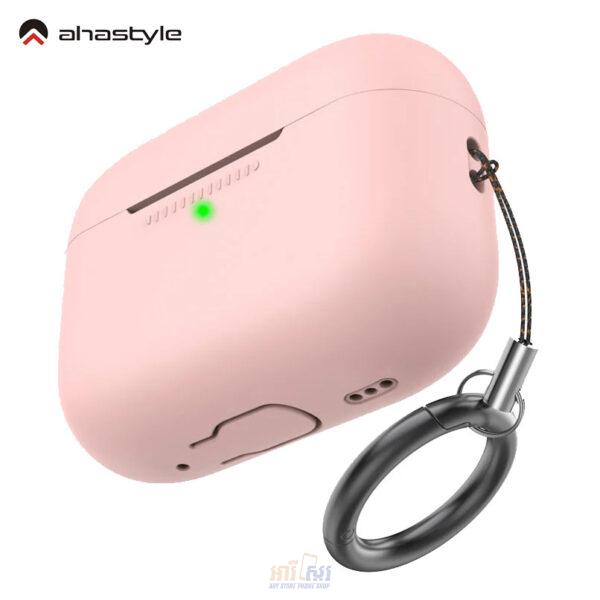 AHASTYLE Silicone Case for Apple AirPods Pro 2 Pink