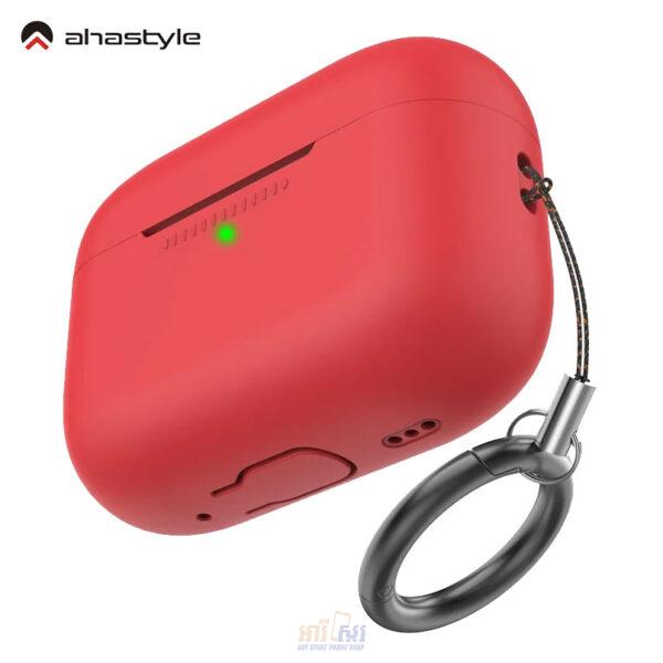 AHASTYLE Silicone Case for Apple AirPods Pro 2 Red