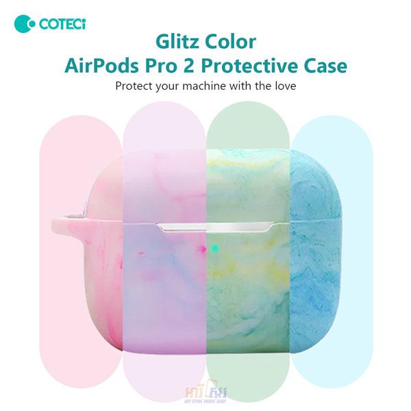 COTECi Glitzy Series Protective Case for AirPods Pro 2 6