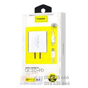 FONENG 3C-7 Smart Charger Kit QC-3.0 PD