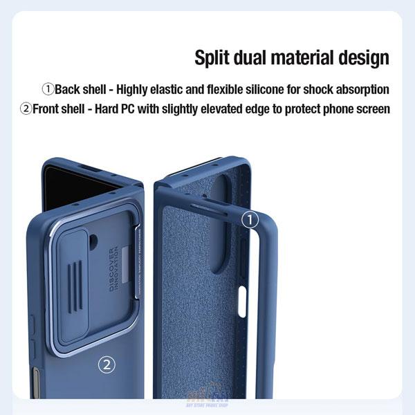 Nillkin Case CamShield Silky Silicone Case Stand Version Galaxy Z Fold 5 7