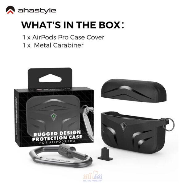 AHASTYLE PT140 For Apple AirPods Pro Wireless Earbuds Protective Case 2