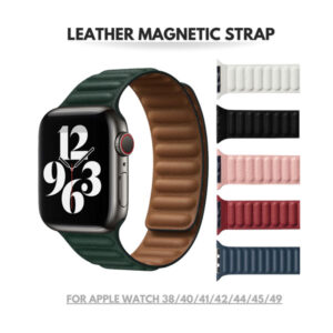 Leather Magnetic Link Strap for Apple Watch
