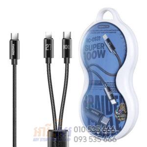 REMAX-RC-093T - 100W USB-C to USB-C and Lightning Cable