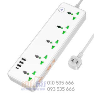 HOCO Multifunctional Safety Socket USB-C 17W Power strip AC13