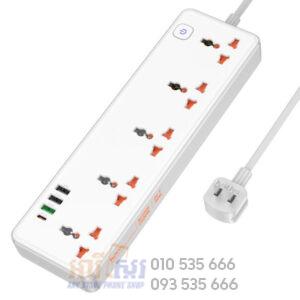 HOCO Multifunctional Safety Socket USB-C 30W Power strip AC14