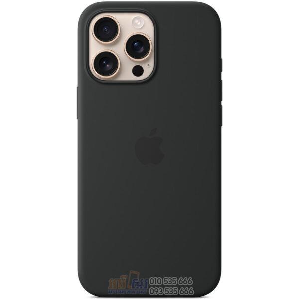 iPhone 16 Pro Max Silicone Case with MagSafe Black