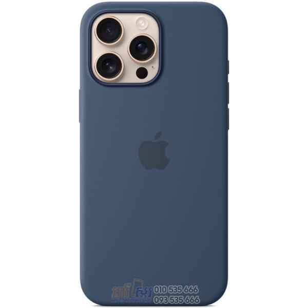 iPhone 16 Pro Max Silicone Case with MagSafe Denim