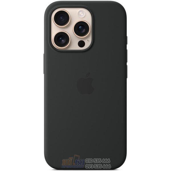 iPhone 16 Pro Silicone Case with MagSafe Black