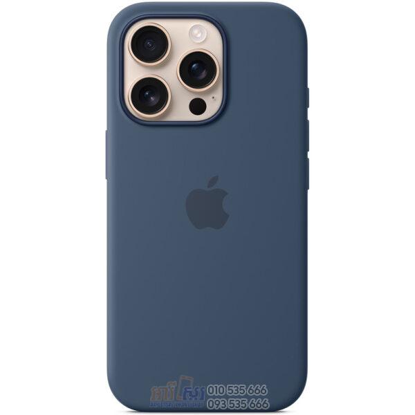 iPhone 16 Pro Silicone Case with MagSafe Denim