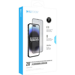 KUZOOM 20° Privacy Dustproof Full Screen Tempered Film for iPhone