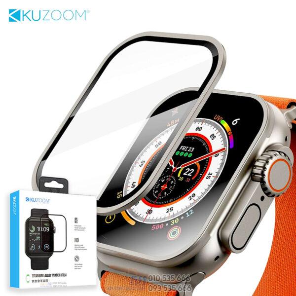 KUZOOM HD Film Protective with Titanium Alloy for Apple Watch Ultra