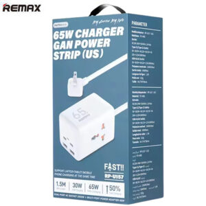 Remax RP-U157 65W Gan Power Strip (US) Dual-Port AC Socket