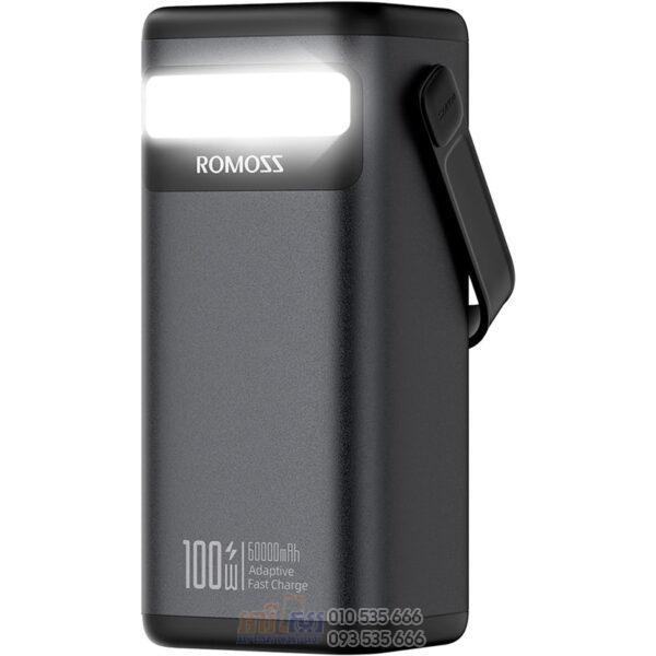 ROMOSS PMT60 Portable Power Bank 100W for Outdoor Power 60000mAh