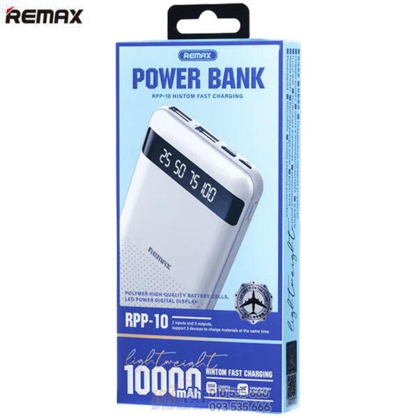 REMAX RPP-10 Fast Charging Power Bank 10000mAh