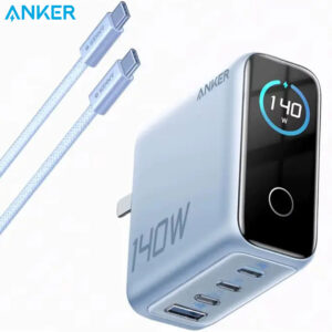 Anker Charger 140W, 4-Port Foldable PD 3.1 USB-C GaN Charger