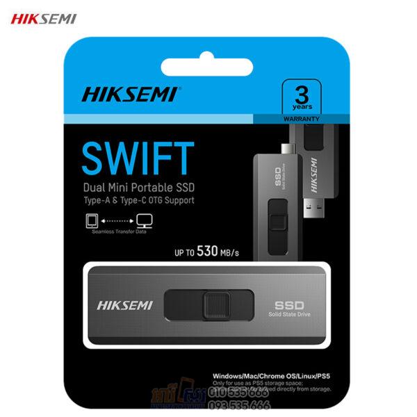 HIKSEMI 500GB SWIFT Dual Mini Portable SSD (Up to 530MB/s) - Image 5