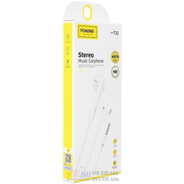 FONENG T32 3D Music Earphone 3.5mm