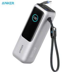Anker Laptop Power Bank (25K, 165W, Built-In and Retractable Cables)