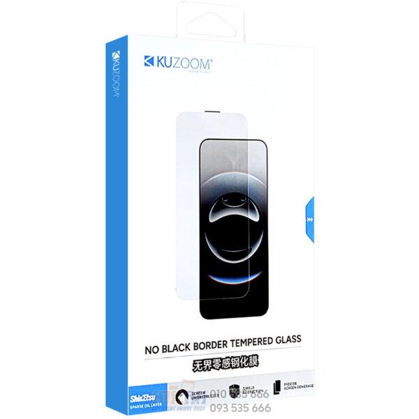 KUZOOM No Black Border Tempered Glass Film for iPhone