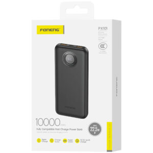 FONENG PX101 10000mAh Power Bank (22.5W & 3 Outputs)