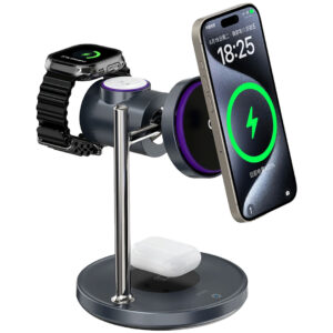 WiWU qi2 25W 3 in 1 Magnetic Wireless Charger