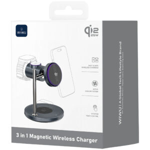 WiWU qi2 25W 3 in 1 Magnetic Wireless Charger