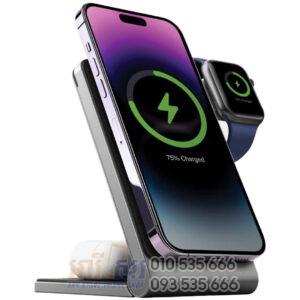 Energea MagTrio  3-In-1 MagSafe Compatible Wireless Charging Stand