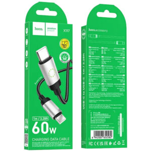 HOCO X117 USB-C to USB-C Cable 60W, (1m, 3.28ft)