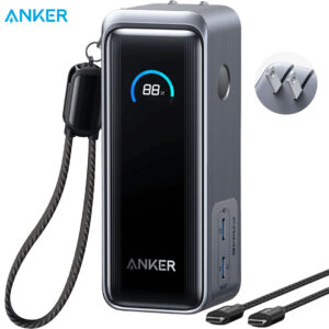 Anker Prime Power Bank (9.6K, 65W, Fusion) with USB-C to USB-C Cable