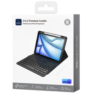 WiWU 3-in-1 Premium Combo Protective Case Stylus Pen Keyboard for iPad 10.2/10.5